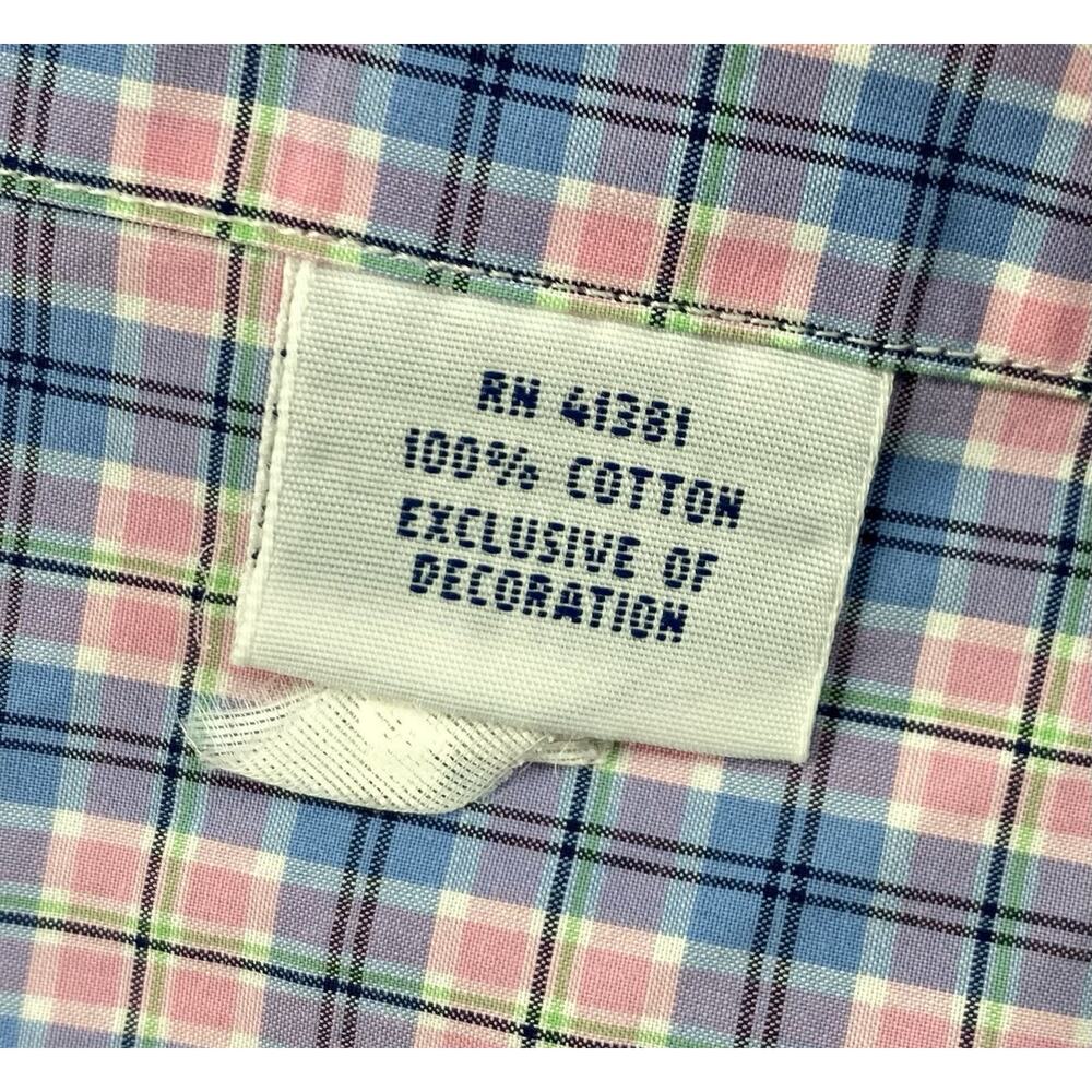 Ralph Lauren Button Down Shirts Mens XXL Blue Plaid Multi Long Sleeve “Read” - Picture 11 of 16